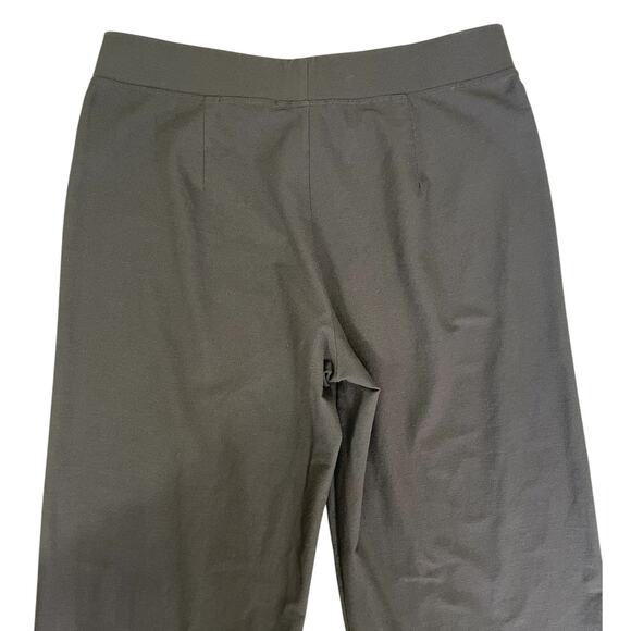 Eileen Fisher Stretch Crepe Wide Leg Pants Brown Size Small Minimalist Modern - Picture 4 of 11